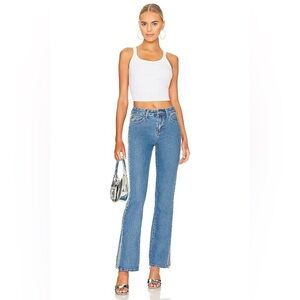 Superdown Valentina rhinestone Flare leg jean